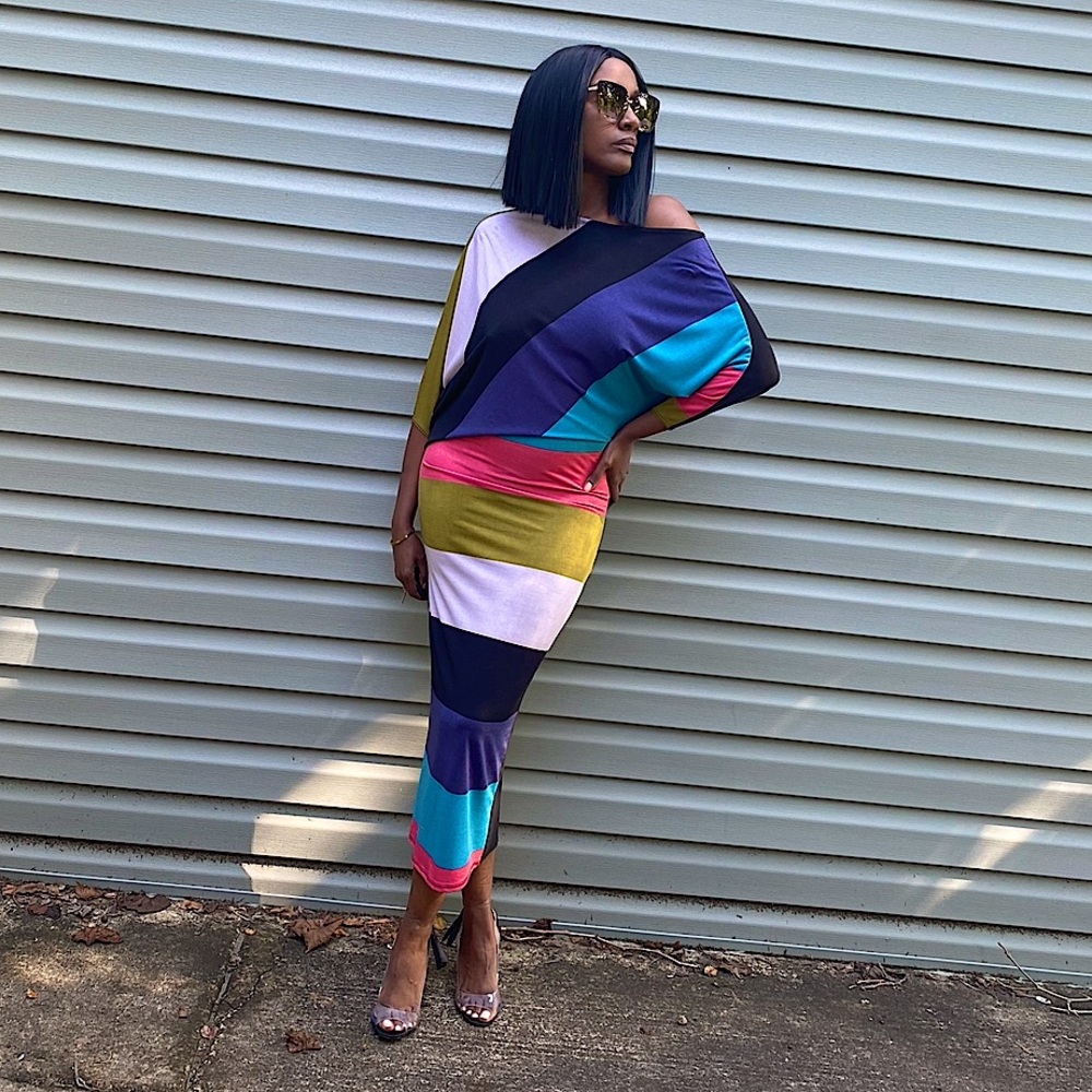 Off The Shoulder Midi Dress